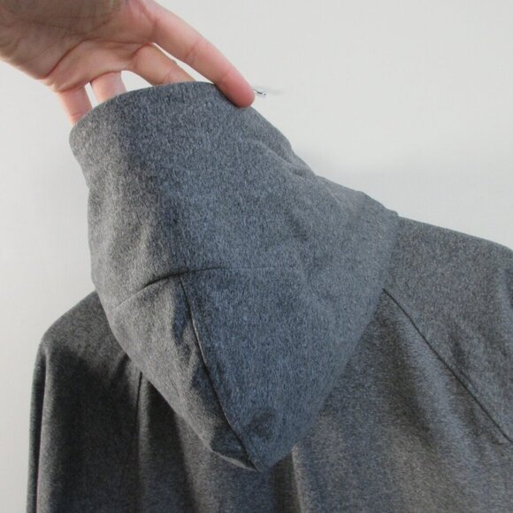 Lululemon Men's City Sweat Pullover Hoodie M Grey Heathered Coal Thermo 532 - Picture 6 of 13